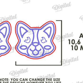 Intra απο ξύλο plywood 3mm-4mm πάχος – Σκουλαρίκια για κατοικίδια Πακέτο κοπής με λέιζερ Δίασταση 5x5 cm INTRAFABR-115295395 - Image 6