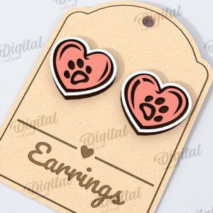 Intra απο ξύλο plywood 3mm-4mm πάχος – Σκουλαρίκια για κατοικίδια Σκουλαρίκια για ζώα Δίασταση 5x5 cm INTRAFABR-115293397