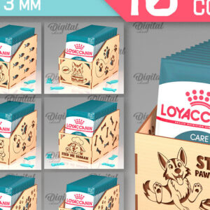 Intra απο ξύλο plywood 3mm-4mm πάχος – Δοχεία τροφών για ζώα συντροφιάς Δέσμη κοπής με λέιζερ Δίασταση 20x20 cm INTRAFABR-100053534