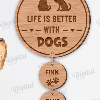 Intra απο ξύλο plywood 3mm-4mm πάχος – Pets Personalized Decors Πακέτο Lasercut Δίασταση  20x20 cm INTRAFABR-123768250 - Image 4