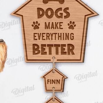 Intra απο ξύλο plywood 3mm-4mm πάχος – Pets Personalized Decors Πακέτο Lasercut Δίασταση  20x20 cm INTRAFABR-123768250 - Image 7