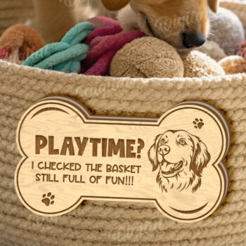 Intra απο ξύλο plywood 3mm-4mm πάχος – Κοπή λέιζερ με καλάθι παιχνιδιών για κατοικίδια Δίασταση 20x20 cm INTRAFABR-123435310 - Image 1