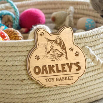 Intra απο ξύλο plywood 3mm-4mm πάχος – Κοπή λέιζερ με καλάθι παιχνιδιών για κατοικίδια Δίασταση 20x20 cm INTRAFABR-123435318 - Image 1