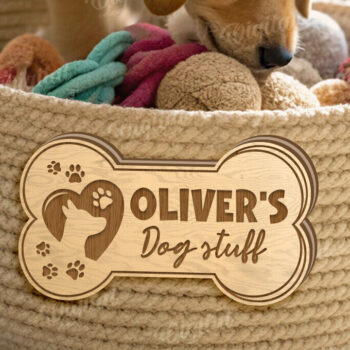 Intra απο ξύλο plywood 3mm-4mm πάχος – Κοπή λέιζερ με καλάθι παιχνιδιών για κατοικίδια Δίασταση 20x20 cm INTRAFABR-123435686 - Image 1