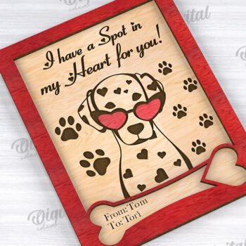 Intra απο ξύλο plywood 3mm-4mm πάχος – Πακέτο κοπής με λέιζερ Κάρτες Αγίου Βαλεντίνου για κατοικίδια Δίασταση  20x20 cm INTRAFABR-111673865 - Image 5