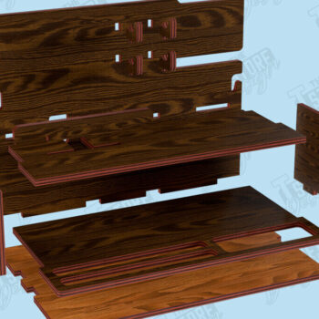 Intra απο ξύλο plywood 3mm-4mm πάχος – Τηλεφωνικός σταθμός σύνδεσης | Βάση ρολογιού |CNC Δίασταση  20x20 cm INTRAFABR-119069207 - Image 2