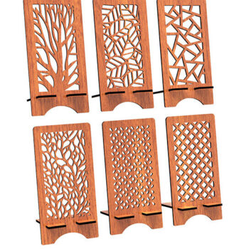 Intra απο ξύλο plywood 3mm-4mm πάχος – Αρχεία κοπής λέιζερ θήκης τηλεφώνου Δίασταση  20x20 cm INTRAFABR-93306162 - Image 2