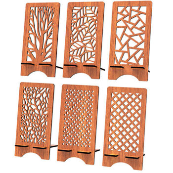 Intra απο ξύλο plywood 3mm-4mm πάχος – Αρχεία κοπής λέιζερ θήκης τηλεφώνου Δίασταση  20x20 cm INTRAFABR-93306162 - Image 3