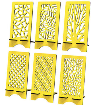 Intra απο ξύλο plywood 3mm-4mm πάχος – Αρχεία κοπής λέιζερ θήκης τηλεφώνου Δίασταση  20x20 cm INTRAFABR-93306162 - Image 5