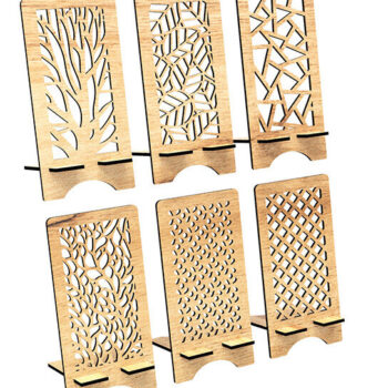 Intra απο ξύλο plywood 3mm-4mm πάχος – Αρχεία κοπής λέιζερ θήκης τηλεφώνου Δίασταση  20x20 cm INTRAFABR-93306162 - Image 6