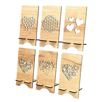 Intra απο ξύλο plywood 3mm-4mm πάχος – Αρχεία κοπής με λέιζερ θήκη τηλεφώνου Δίασταση  20x20 cm INTRAFABR-77076935 - Image 2