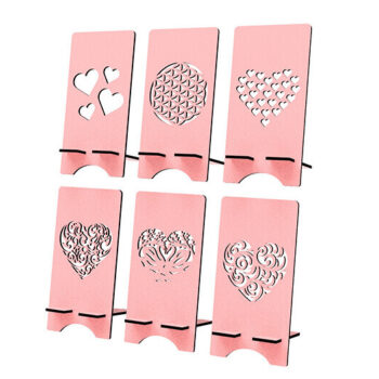 Intra απο ξύλο plywood 3mm-4mm πάχος – Αρχεία κοπής με λέιζερ θήκη τηλεφώνου Δίασταση  20x20 cm INTRAFABR-77076935 - Image 4