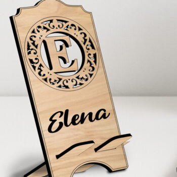 Intra απο ξύλο plywood 3mm-4mm πάχος – Τηλεφωνική επιστολή E Κάτοχος Fleur-de-lis Δίασταση 20x20 cm INTRAFABR-122976658 - Image 1