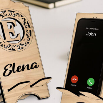 Intra απο ξύλο plywood 3mm-4mm πάχος – Τηλεφωνική επιστολή E Κάτοχος Fleur-de-lis Δίασταση 20x20 cm INTRAFABR-122976658 - Image 2