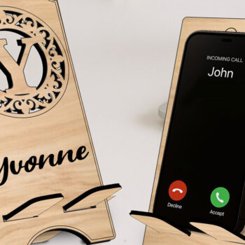 Intra απο ξύλο plywood 3mm-4mm πάχος – Τηλεφωνικό γράμμα Y Κάτοχος Fleur-de-lis Δίασταση 20x20 cm INTRAFABR-123041272 - Image 2