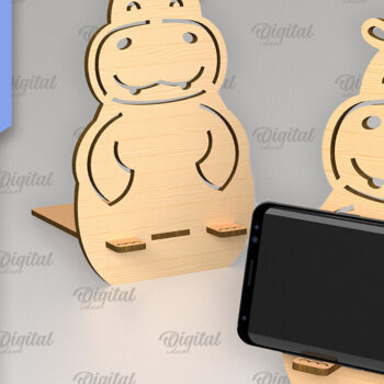 Intra απο ξύλο plywood 3mm-4mm πάχος – Κοπή με λέιζερ βάσης τηλεφώνου. Τρισδιάστατη βάση τηλεφώνου Δίασταση  20x20 cm INTRAFABR-88839712 - Image 1