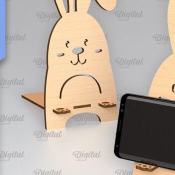 Intra απο ξύλο plywood 3mm-4mm πάχος – Κοπή με λέιζερ βάσης τηλεφώνου. Τρισδιάστατη βάση τηλεφώνου Δίασταση  20x20 cm INTRAFABR-88838102 - Image 1