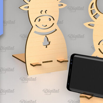 Intra απο ξύλο plywood 3mm-4mm πάχος – Κοπή με λέιζερ βάσης τηλεφώνου. Τρισδιάστατη βάση τηλεφώνου Δίασταση  20x20 cm INTRAFABR-88838339 - Image 1