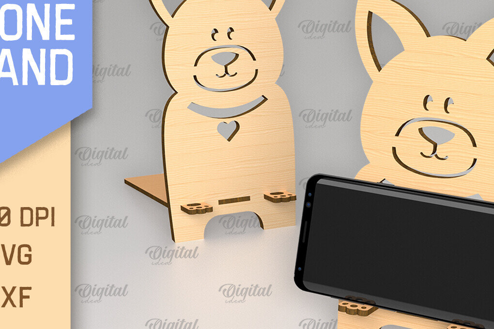 Intra απο ξύλο plywood 3mm-4mm πάχος – Κοπή με λέιζερ βάσης τηλεφώνου. Τρισδιάστατη βάση τηλεφώνου Δίασταση  20x20 cm INTRAFABR-88838655