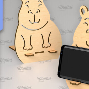 Intra απο ξύλο plywood 3mm-4mm πάχος – Κοπή με λέιζερ βάσης τηλεφώνου. Τρισδιάστατη βάση τηλεφώνου Δίασταση  20x20 cm INTRAFABR-88838727 - Image 1