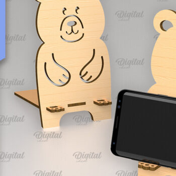 Intra απο ξύλο plywood 3mm-4mm πάχος – Κοπή με λέιζερ βάσης τηλεφώνου. Τρισδιάστατη βάση τηλεφώνου Δίασταση  20x20 cm INTRAFABR-88838846 - Image 1