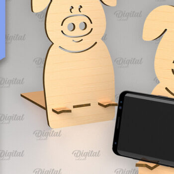 Intra απο ξύλο plywood 3mm-4mm πάχος – Κοπή με λέιζερ βάσης τηλεφώνου. Τρισδιάστατη βάση τηλεφώνου Δίασταση  20x20 cm INTRAFABR-88837911 - Image 1