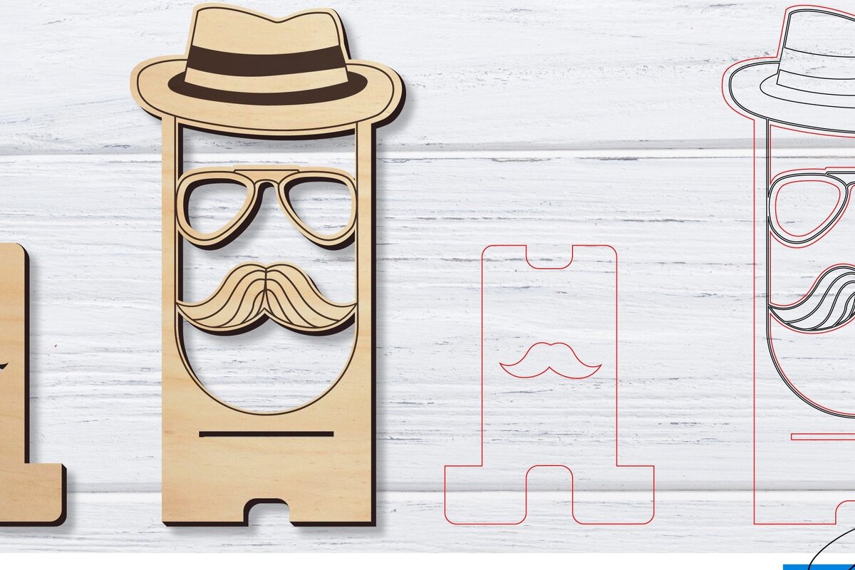 Intra απο ξύλο plywood 3mm-4mm πάχος – Κοπή λέιζερ βάσης τηλεφώνου | Κινητό Τηλέφωνο Δίασταση  20x20 cm INTRAFABR-33564386