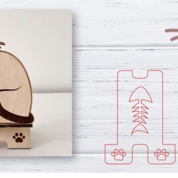 Intra απο ξύλο plywood 3mm-4mm πάχος – Κοπή λέιζερ βάσης τηλεφώνου | Κινητό Τηλέφωνο Δίασταση  20x20 cm INTRAFABR-33563824 - Image 1