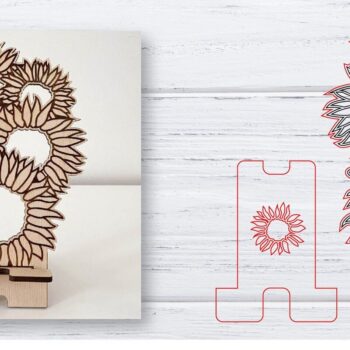 Intra απο ξύλο plywood 3mm-4mm πάχος – Κοπή λέιζερ βάσης τηλεφώνου | Κινητό Τηλέφωνο Δίασταση  20x20 cm INTRAFABR-33564600 - Image 1