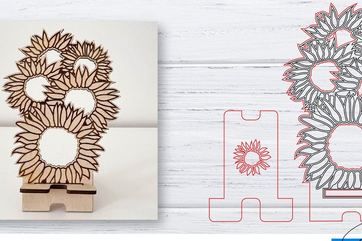 Intra απο ξύλο plywood 3mm-4mm πάχος – Κοπή λέιζερ βάσης τηλεφώνου | Κινητό Τηλέφωνο Δίασταση  20x20 cm INTRAFABR-33564600