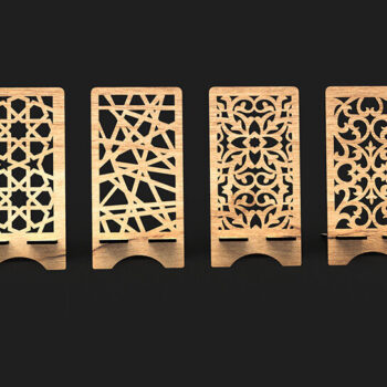 Intra απο ξύλο plywood 3mm-4mm πάχος – Αρχείο κοπής με λέιζερ βάσης τηλεφώνου Δίασταση  20x20 cm INTRAFABR-105211952 - Image 2