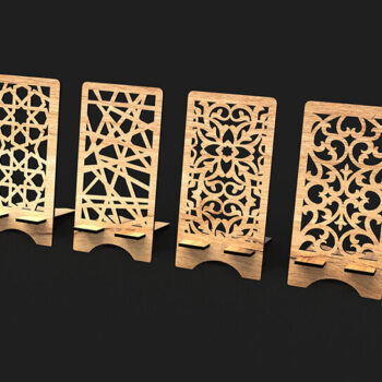 Intra απο ξύλο plywood 3mm-4mm πάχος – Αρχείο κοπής με λέιζερ βάσης τηλεφώνου Δίασταση  20x20 cm INTRAFABR-105211952 - Image 3