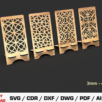 Intra απο ξύλο plywood 3mm-4mm πάχος – Αρχείο κοπής με λέιζερ βάσης τηλεφώνου Δίασταση  20x20 cm INTRAFABR-105212146 - Image 1