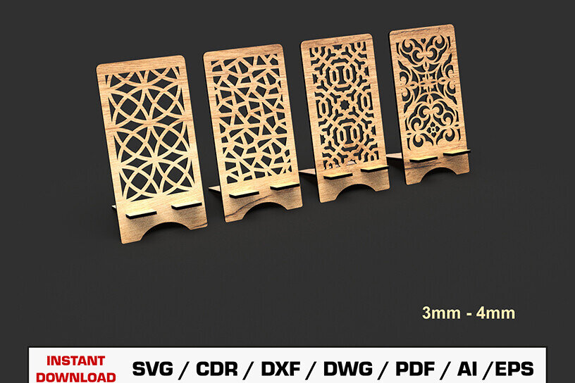 Intra απο ξύλο plywood 3mm-4mm πάχος – Αρχείο κοπής με λέιζερ βάσης τηλεφώνου Δίασταση  20x20 cm INTRAFABR-105212146