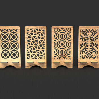 Intra απο ξύλο plywood 3mm-4mm πάχος – Αρχείο κοπής με λέιζερ βάσης τηλεφώνου Δίασταση  20x20 cm INTRAFABR-105212146 - Image 2