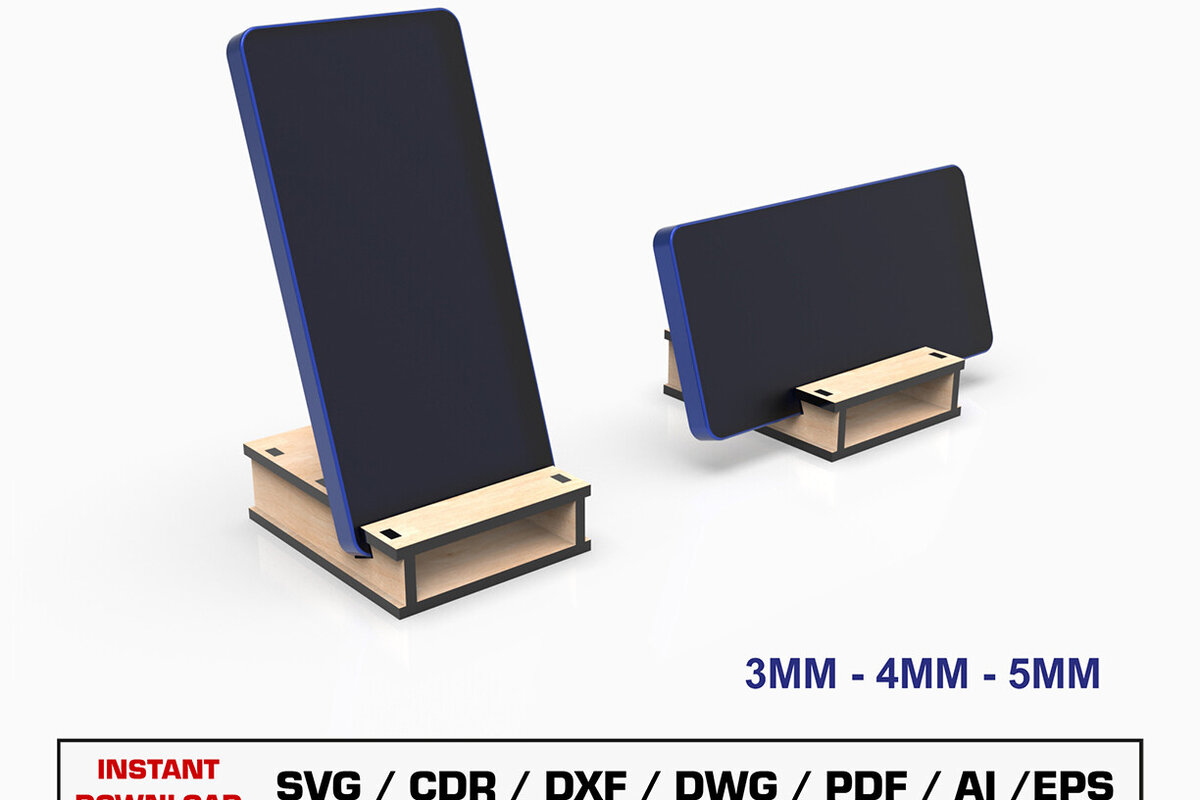 Intra απο ξύλο plywood 3mm-4mm πάχος – Αρχείο κοπής με λέιζερ βάσης τηλεφώνου, θήκη τηλεφώνου Δίασταση  20x20 cm INTRAFABR-108458784