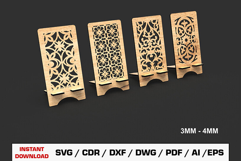 Intra απο ξύλο plywood 3mm-4mm πάχος – Αρχείο κοπής με λέιζερ βάσης τηλεφώνου Δίασταση  20x20 cm INTRAFABR-93394190