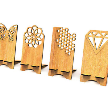 Intra απο ξύλο plywood 3mm-4mm πάχος – Αρχεία αποκοπής με λέιζερ βάσης τηλεφώνου Δίασταση  20x20 cm INTRAFABR-93306791 - Image 2