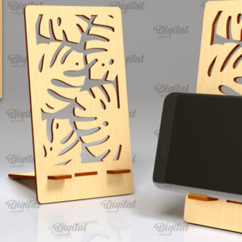 Intra απο ξύλο plywood 3mm-4mm πάχος – Κοπή με λέιζερ βάσης τηλεφώνου. Θήκη τηλεφώνου Δίασταση  20x20 cm INTRAFABR-98474838 - Image 1