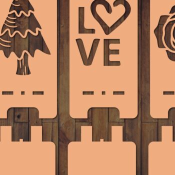 Intra απο ξύλο plywood 3mm-4mm πάχος – Πακέτο κοπής Laser Stand τηλεφώνου Δίασταση 20x20 cm INTRAFABR-37475773 - Image 1