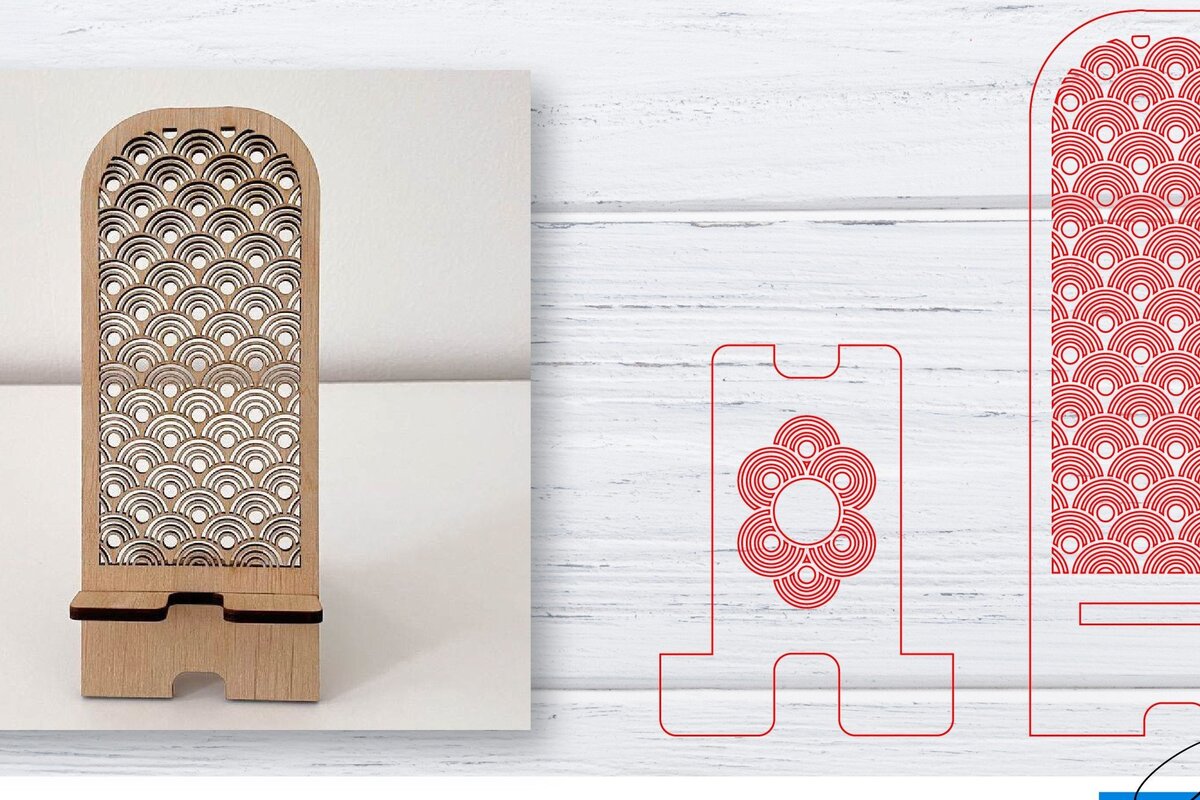 Intra απο ξύλο plywood 3mm-4mm πάχος – Βάση τηλεφώνου | Κινητό Τηλέφωνο Δίασταση  20x20 cm INTRAFABR-33564108