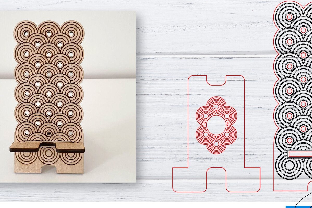 Intra απο ξύλο plywood 3mm-4mm πάχος – Βάση τηλεφώνου | Κινητό Τηλέφωνο Δίασταση  20x20 cm INTRAFABR-33564169