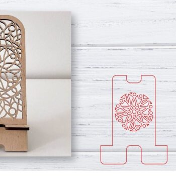 Intra απο ξύλο plywood 3mm-4mm πάχος – Βάση τηλεφώνου | Κινητό Τηλέφωνο Δίασταση  20x20 cm INTRAFABR-33564437 - Image 1