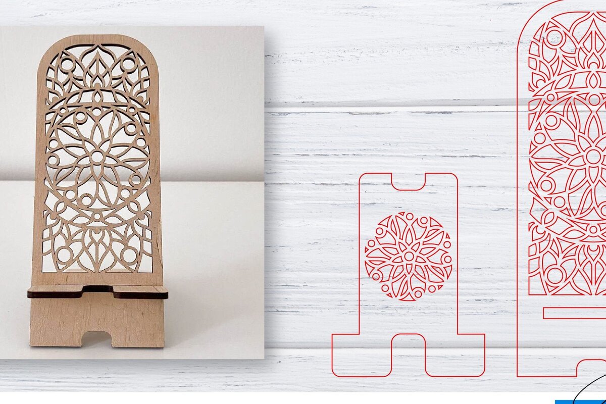 Intra απο ξύλο plywood 3mm-4mm πάχος – Βάση τηλεφώνου | Κινητό Τηλέφωνο Δίασταση  20x20 cm INTRAFABR-33564437