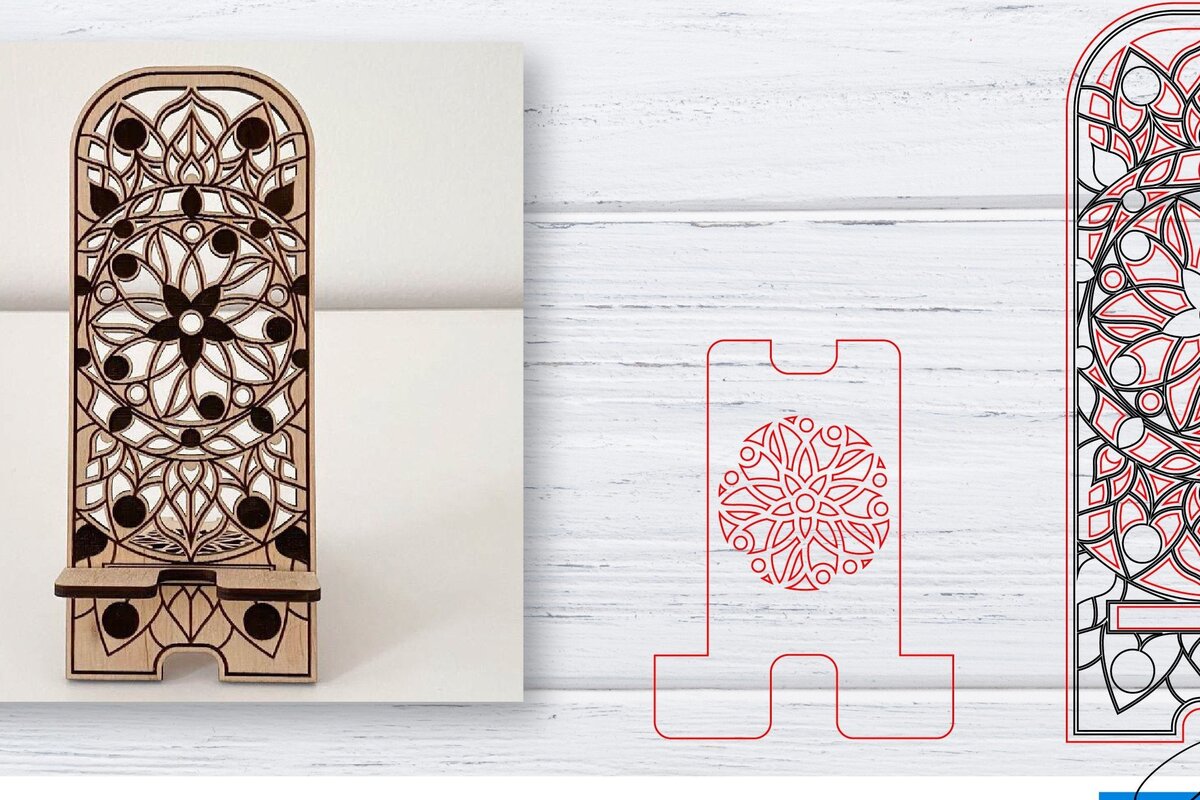 Intra απο ξύλο plywood 3mm-4mm πάχος – Βάση τηλεφώνου | Κινητό Τηλέφωνο Δίασταση  20x20 cm INTRAFABR-33564498