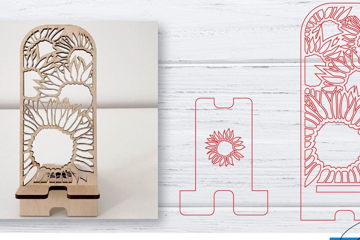 Intra απο ξύλο plywood 3mm-4mm πάχος – Βάση τηλεφώνου | Κινητό Τηλέφωνο Δίασταση  20x20 cm INTRAFABR-33564556