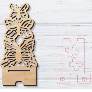 Intra απο ξύλο plywood 3mm-4mm πάχος – Βάση τηλεφώνου | Κινητό Τηλέφωνο Δίασταση  20x20 cm INTRAFABR-33563664