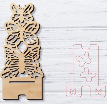 Intra απο ξύλο plywood 3mm-4mm πάχος – Βάση τηλεφώνου | Κινητό Τηλέφωνο Δίασταση  20x20 cm INTRAFABR-33563664 - Image 1