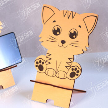 Intra απο ξύλο plywood 3mm-4mm πάχος – Τηλεφωνική βάση | Τραπεζοθήκη Smartphone Δίασταση 20x20 cm INTRAFABR-110670192 - Image 1