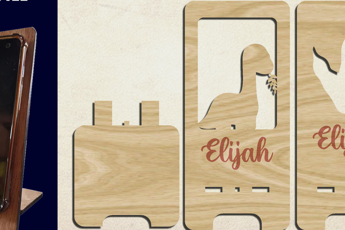 Intra απο ξύλο plywood 3mm-4mm πάχος – Βάση τηλεφώνου, Μοτίβο κοπής με λέιζερ Δίασταση  20x20 cm INTRAFABR-23282673